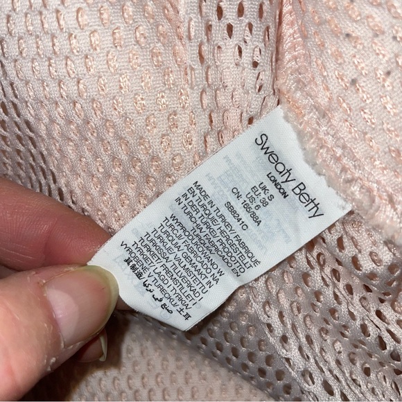 Sweaty Betty Women's Jacket Tulle Pink Soft Touch Pennine Full Zip Fleece Size 6 - Picture 8 of 11